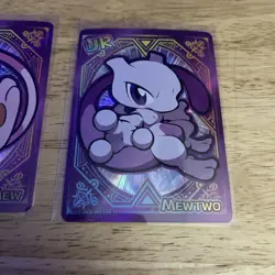 Pokemon Poke Baby Fan Art Card Mew UR And Mewtwo UR - Image 3