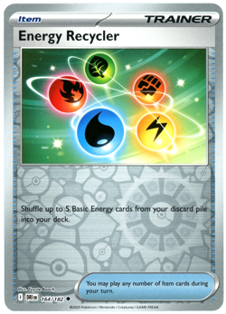 Energy Recycler (Reverse Holo) - 164/182 - Destined Rivals - NM/M - Pokemon - Image 1