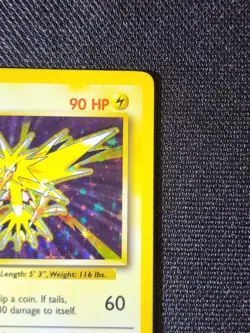 1999 Pokemon TCG Zapdos - Fossil Set - Unlimited Holo Rare 15/62 - #3 - Image 4