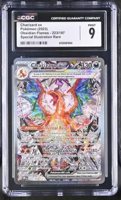 Charizard EX *CGC 9* Special Illustration Rare *Obsidian Flames* #223 * Pokemon - Image 1