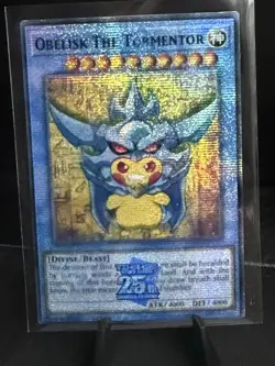 Yu-Gi-Oh! TCG God Card Poncho Pikachu Set Starlight Rare 25th Stamp customs - Image 2