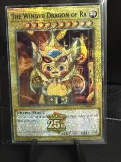 Yu-Gi-Oh! TCG God Card Poncho Pikachu Set Starlight Rare 25th Stamp customs - Image 4