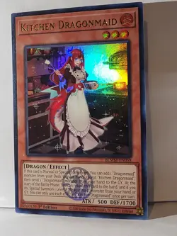 Kitchen Dragonmaid (Ultra Rare) BLMM-EN058 1st Edition NM BLMM Stamped YuGiOh! - Image 1