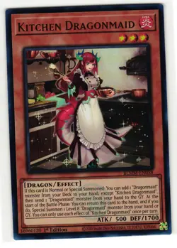 KITCHEN DRAGONMAID BLMM-EN058 ULTRA RARE YU-GI-OH TCG - Image 1