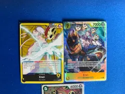 Enel One Piece TCG 3-card lot OP05 Super Rare + Leader OP10 Rare + more - PWE - Image 2