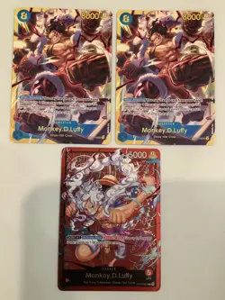 (3 Cards) One Piece Monkey D Luffy card lot package - Image 1