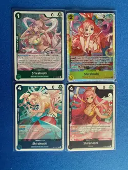 Shirahoshi One Piece TCG OP12-102 Super Rare+OP11/OP14 Rare+ST08 Common - PWE - Image 1