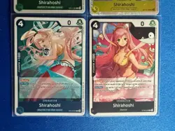 Shirahoshi One Piece TCG OP12-102 Super Rare+OP11/OP14 Rare+ST08 Common - PWE - Image 4