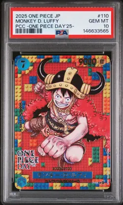 2025 ONE PIECE JPN PREMIUM COLLECTION ONE PIECE DAY'25 MONKEY D. LUFFY PSA 10 - Image 1