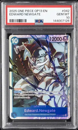 2025 ONE PIECE OP13-CARRYING ON HIS WILL #042 EDWARD NEWGATE PSA 10 - Image 1