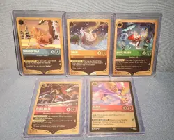 Lorcana Winterspell Gold Promo Lot Of 5 - Image 1
