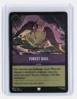 Forest Duel Disney Lorcana Reign of Jafar #77/204 Uncommon,Cold Foil - Image 1