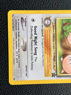 Pokemon Card - Igglybuff #36 WoTC Black Star Promo MINT - Image 3