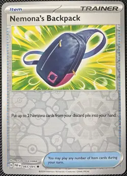 Nemona's Backpack 083/091 SV: Paldean Fates Reverse Holo - Pokemon Card - Image 1