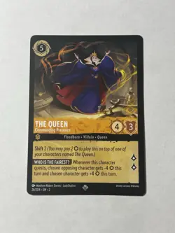 The Queen 26/204 Disney Lorcana Rise of the Floodborn Regular Super Rare Card NM - Image 1