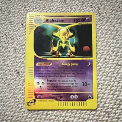 Pokemon Alakazam ID: E-46 Stage 2 100 HP Card Regular Psychic Nintendo 2003 - Image 1