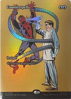 Counterspell - MTG: Spider-Man MYTHIC 0009 Borderless Foil MtG TCG Card - Image 1