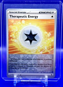 Therapeutic Energy Reverse Holo Trainer Card 193/193 Pokemon Paldea Evolved - Image 1