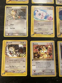 Pokemon TCG Nintendo Meowth, Poochyena, Kangaskhan 20 Card Vintage Lot - Image 2
