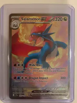 Pokemon TCG Salamence EX Journey Together Special Illustration Rare Card 187/159 - Image 1