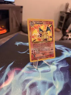 Charizard 004/102 Base Set Holo MP WOTC Vintage Rare Grail Nice Card - Image 4