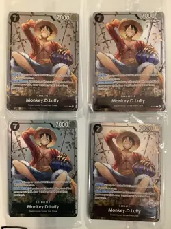 (12 Cards) One Piece Monkey.D.Luffy Sabo Ace SEALED Tin Promo cards lot Alt Art - Image 2