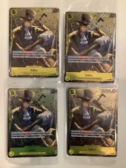 (12 Cards) One Piece Monkey.D.Luffy Sabo Ace SEALED Tin Promo cards lot Alt Art - Image 3