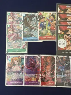 One Piece Card Game English SR and Holo Don!!! Lot - Image 5