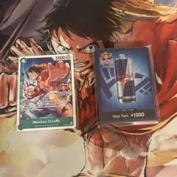Red Bull Duel 2026 Promo Cards Monkey D. Luffy & Your Turn +1000 Lot - Image 1