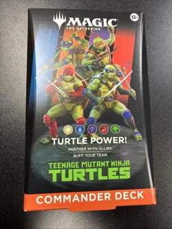 Commander Deck "Turtle Power" Teenage Mutant Ninja Turtles TMNT MTG - Ships Now - Image 1