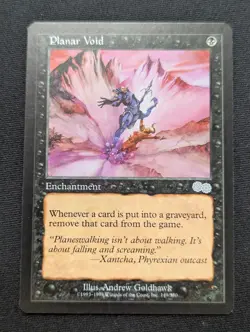 Planar Void - Urza's Saga - NM - MTG - Magic the Gathering - Black - Enchant - Image 1