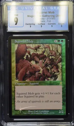SQUIRREL MOB Odyssey Foil Rare CGC 9 Q MTG [Nostalgium] - Image 1