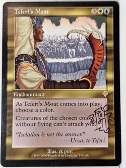 Teferi's Moat - SIGNED - Invasion - Magic the Gathering MTG Nice! - Image 1