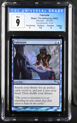 FABRICATE Mirrodin Foil U CGC 9 Q++ MTG [Nostalgium] - Image 1