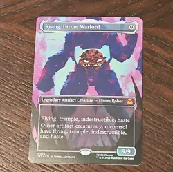 Krang, Utrom Warlord - Foil - Borderless, English Magic the Gathering - Image 1