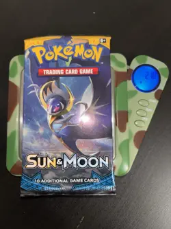 21.8g HEAVY Pokemon TCG: Sun & Moon Base Set 2017 Booster Pack - SEALED Lunala 820650806513 - Image 1