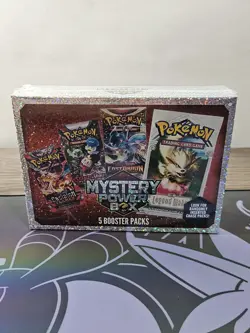 Pokemon 2024 Mystery Power Box 5 Booster Packs Chase Pack Walmart Rare - Image 2