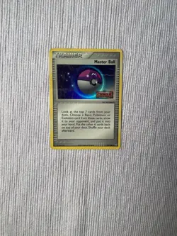 Pokemon TCG Master Ball And Cessation Crystal Reverse Holo Stamped Cards MP - Image 2