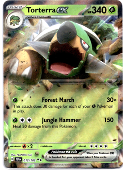 Pokemon TCG Torterra ex 012/162 Temporal Forces Holo Rare Near Mint - Image 1