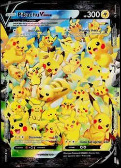Pikachu V-UNION Jumbo Promo SWSH Black Star Pokemon Near Mint - Image 1