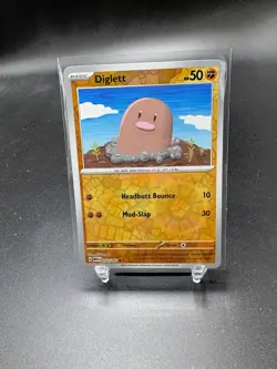 Diglett Pokemon TCG 151 Common Reverse Holo 050/165 - Image 1