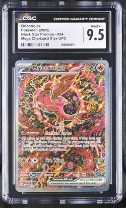 Oricorio EX *CGC 9.5* Full Art Holo *Mega Charizard X EX* #24 *2025* Pokemon - Image 1
