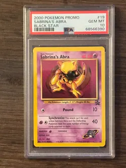 Pokemon Black Star Promo Sabrina's Abra Promo PSA 10 MINT PSA # 68566390 - Image 2