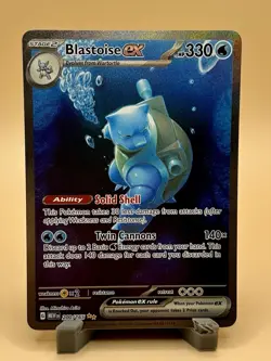 Blastoise EX SIR Pokemon Scarlet Violet 151 200/165 Full Art Holo - Image 1