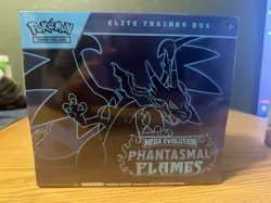 Pokemon Mega Evolution Phantasmal Flames Elite Trainer Box Booster Promo 2025 - Image 1