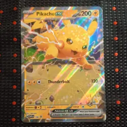 Pokemon Pikachu EX Scarlet & Violet Black Star Promo SVP 106 - Image 1