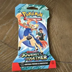 1 Pokemon SV09 Journey Together Sleeved Booster Pack - Free Shipping - Image 1