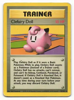 Clefairy Doll 70/102 Rare Base Set Pokemon HP - Image 1