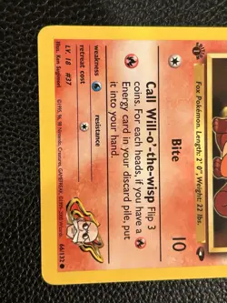 Blaine’s Vulpix 66/132 - Gym Challenge - 1st Edition - Pokemon WOtC Mint - Image 3