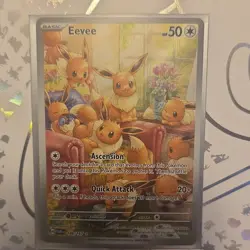 Pokemon Eevee Illustration Rare Holo 188/167 Twilight Masquerade HP 50 - Image 1